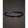 Люстра Nowodvorski 12283 Fourty Round GU10 R35+LED 7+6x10W+9W 3000K 710Lm IP20 синя2